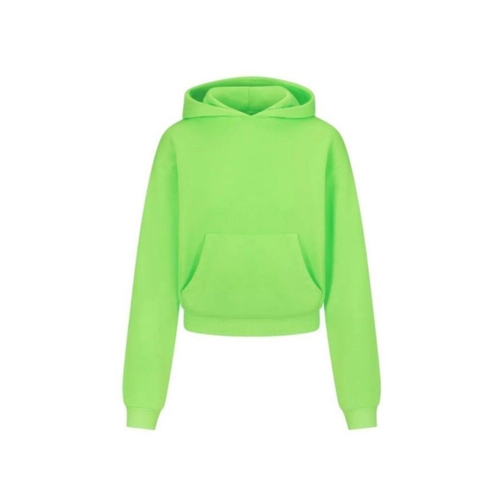 Skims TERRY HOODED SWEATSHIRT Neon Green